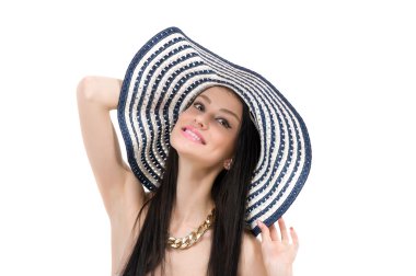 Şapkalı güzel kız.