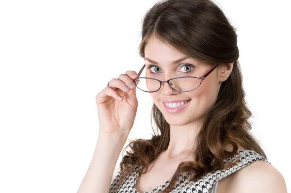 Young girl with glasses — Stock Photo, Image