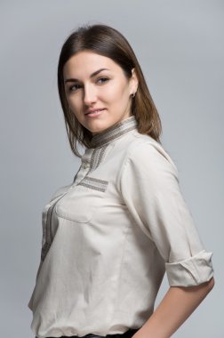 Güzel genç başarılı kadın