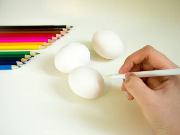 Tegning av egg – stockfoto