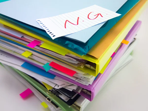 The Pile of Business Documents; NG — Stock Photo, Image