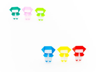 Renkli Origami Ninja