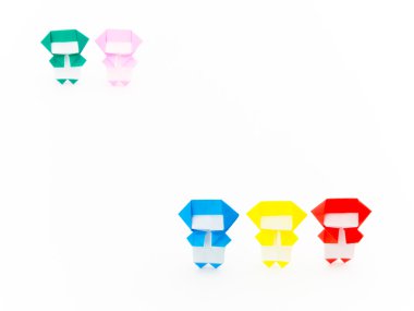 Renkli Origami Ninja