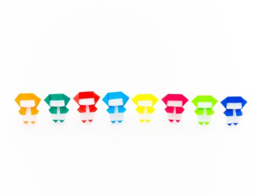 Renkli Origami Ninja