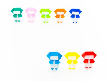 Renkli Origami Ninja