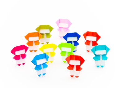 Renkli Origami Ninja