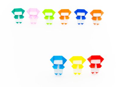 Renkli Origami Ninja