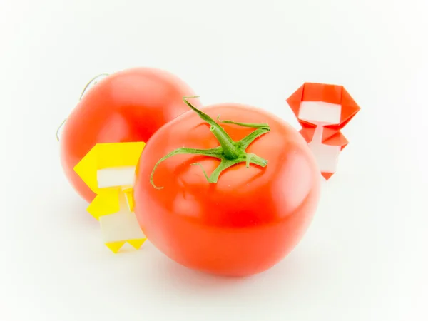 Origami Ninja con tomate —  Fotos de Stock