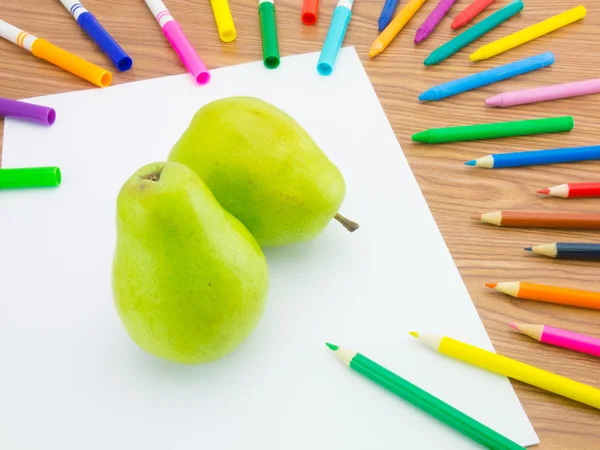 Drawing Pear — Stock Photo, Image