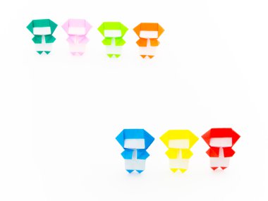 Renkli Origami Ninja