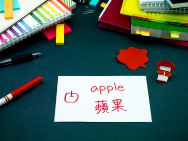 Yeni dil orijinal Flash kartları yapmak öğrenme; Mandarin