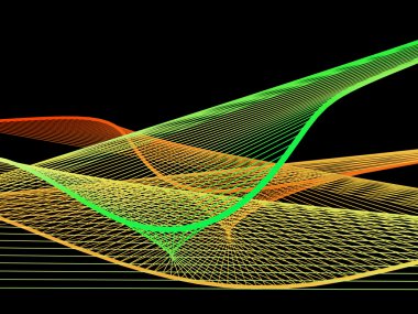 Dinamik ve parlak renkli Greadient ile doğrusal sarmal