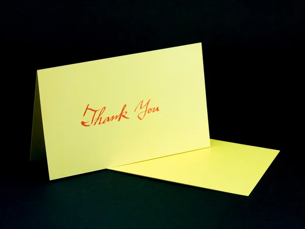 Message Card for Your Family and Friends; Thank You — Stock Photo, Image