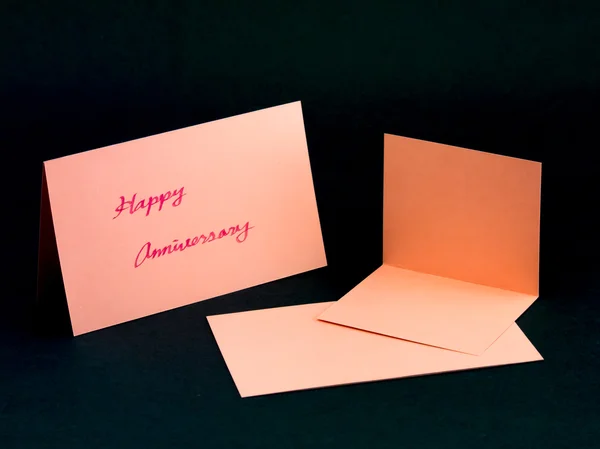 Message Card for Your Family and Friends; Happy Anniversary — Stock Photo, Image