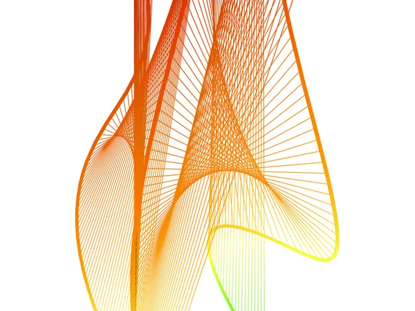Espiral linear dinâmica e brilhante com gradiente colorido — Fotografia de Stock