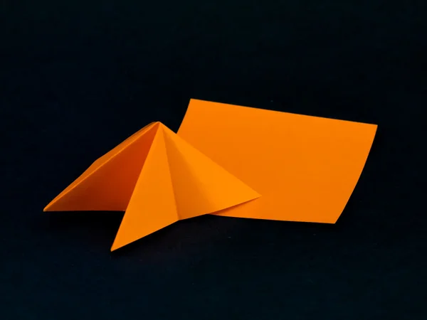 Japanese Origami Toys Folding Instructions; How to Play — Stock Photo, Image