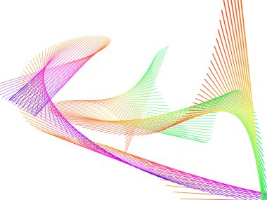 Dinamik ve parlak renkli gradyan ile doğrusal sarmal