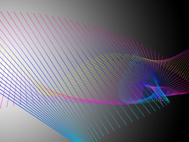 Dinamik ve parlak renkli gradyan ile doğrusal sarmal