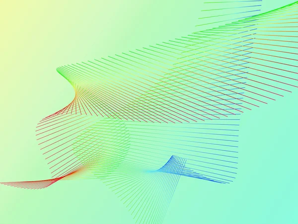 Δυναμική και φωτεινά γραμμική σπείρα με πολύχρωμα ντεγκραντέ — Φωτογραφία Αρχείου
