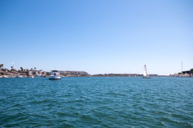 Su Marina Del Ray Güney Kaliforniya'da, gemilerde