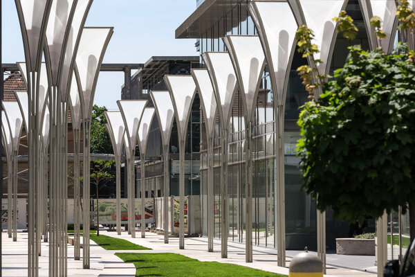 Alley in the offices par