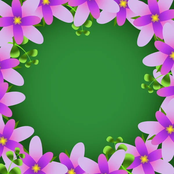 Πλαίσιο λουλουδιών διάνυσμα — Διανυσματικό Αρχείο