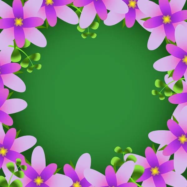 Vector bloem frame — Stockvector