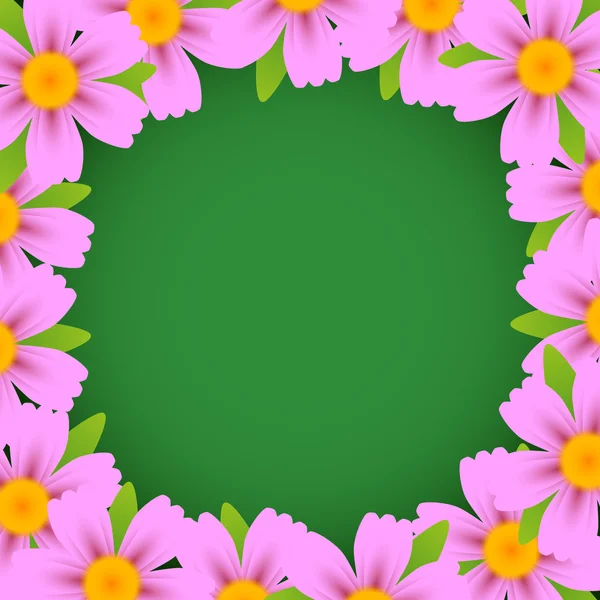 Vector bloem frame — Stockvector