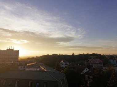 Prag 'da günbatımı 