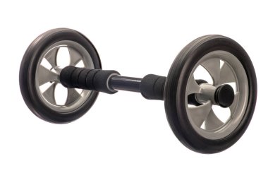 Beyaz izole edilmiş arka planda basın için jimnastik silindiri