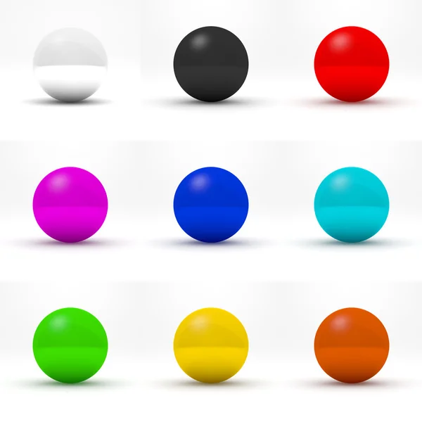 Esferas multicoloridas — Fotografia de Stock