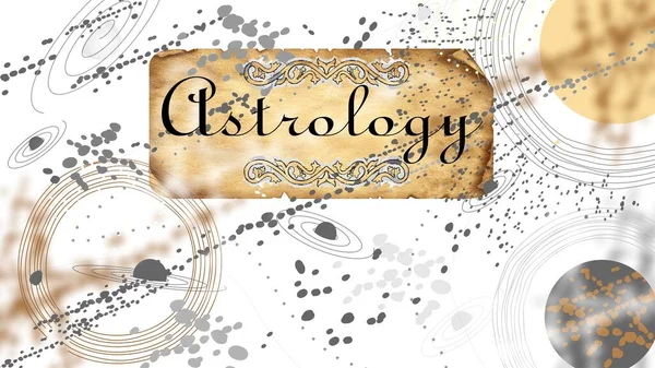 Astrología Esotérica Astronomía Banner —  Fotos de Stock