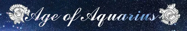 Age Aquarius Astrologi Banner Latar Belakang — Stok Foto