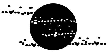 Gezegen. Gezegenin grafiksel temsili. Astroloji, astronomi, ezoterikizm, gelecek tahmini temalı çizimler.