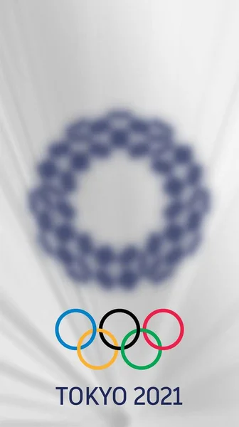 Olympische Spelen Tokio 2021 Zomerspelen Olympische Spelen Sport Achtergrond Met — Stockfoto