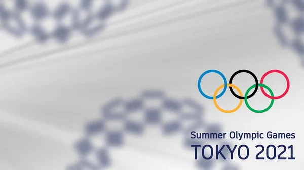 Jocurile Olimpice Tokyo 2021 Jocurile Olimpice Vară Olimpiada Fundal Sportiv — Fotografie, imagine de stoc