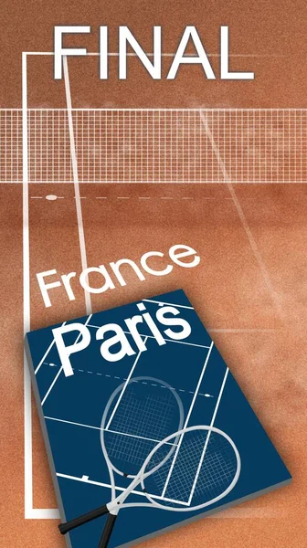 Ролан Гаррос 2021 Відкритий 2021 Року Відкритий Французький Теніс Помаранчевий — стокове фото