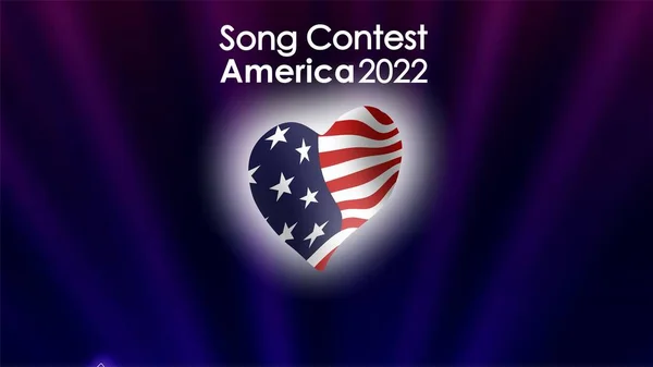 American Song Contest 2022 American Music Festival Hintergrund — Stockfoto