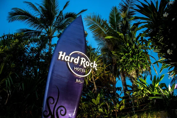 Hard Rock surf board. Bali, Kuta, Indonesia — Stock Photo, Image