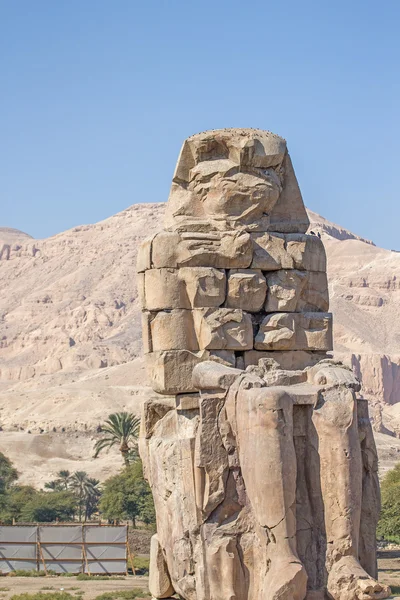 Колоси Мемнона. Аменхотеп Iii. Єгипет, Луксор, Фіви — стокове фото