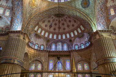 Sultanahmet Camii içinde. Türkiye, Istanbul