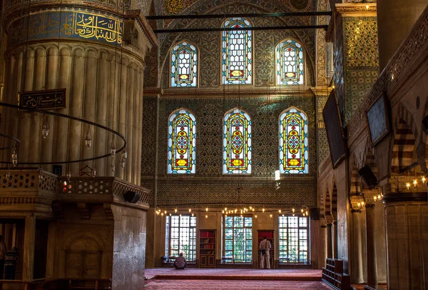 Blue Mosque inside. Turkey, Istanbul — Stock Photo, Image