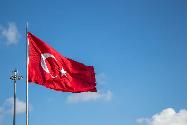 Turkish flag. Turkey, Istanbul — Stock Photo, Image