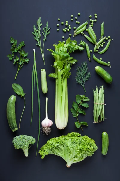 Friss zöldségfélék gyűjteménye — Stock Fotó