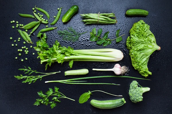 Friss zöldségfélék gyűjteménye — Stock Fotó