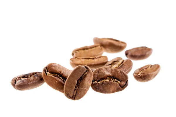 Coffee beans isolated in white background — Stock Photo, Image