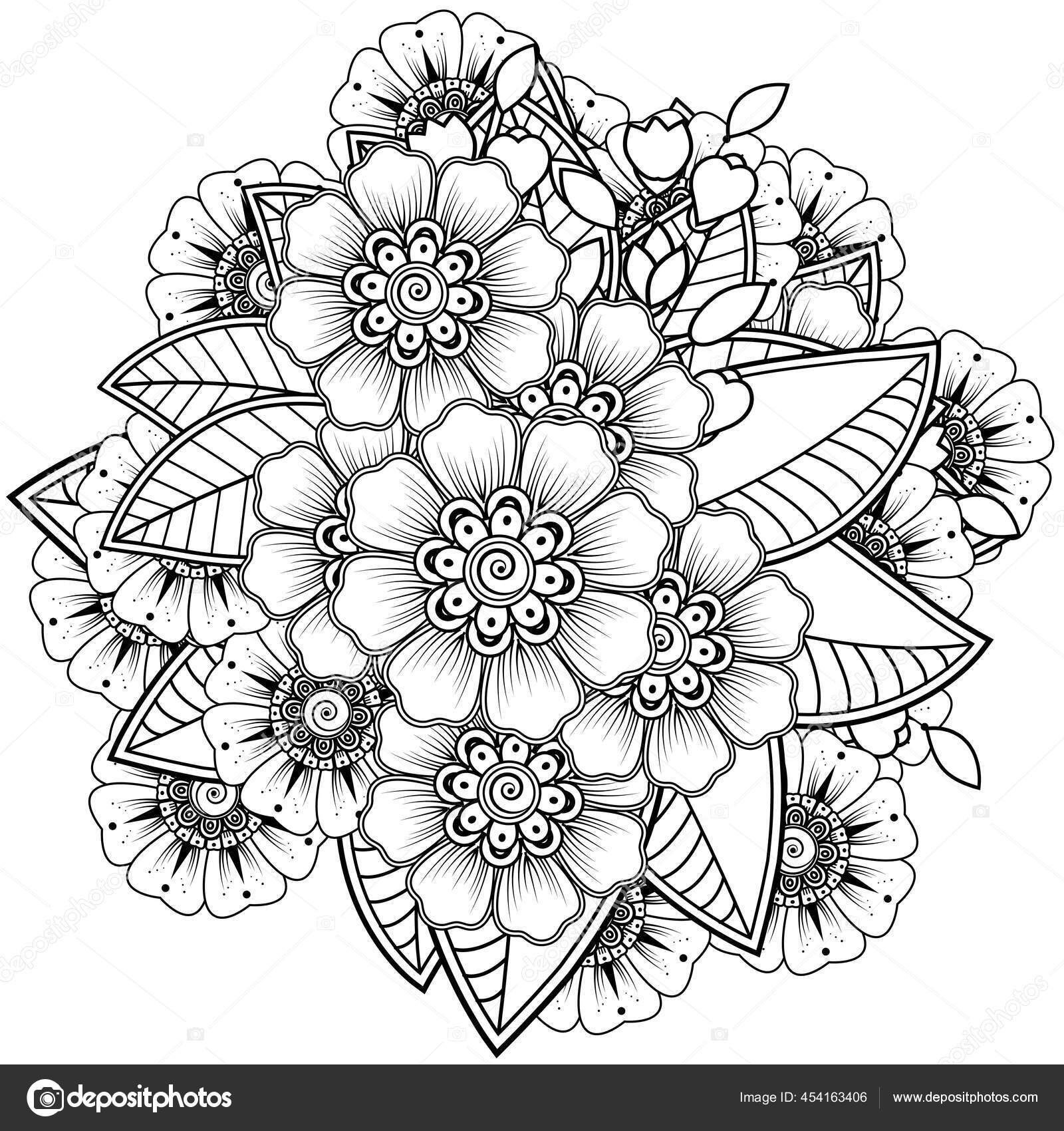 Mehndi Decoración Flores Estilo Étnico Oriental Indio Adorno Garabato Esquema vector, gráfico vectorial © Rezi_Fazriyanto imagen #454163406 Mehndi Decoración Flores Estilo Étnico Oriental Indio Adorno Garabato Esquema vector, gráfico vectorial © Rezi_Fazriyanto imagen #454163406