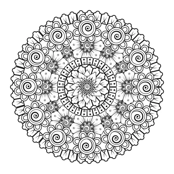 Tek renkli dantel mandala desenli. Amblem lüks güzellik merkezi, kozmetik, mücevher, otel, restoran. Düğün zarif taslak çerçevesi. Vektör çiçekli logo dizaynı. Yuvarlak altın süslü çerçeve. Klasik premium tasarım vektör ögesi.