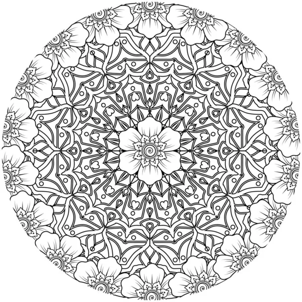 Desenho de Mandala pétalas para Colorir - Colorir.com