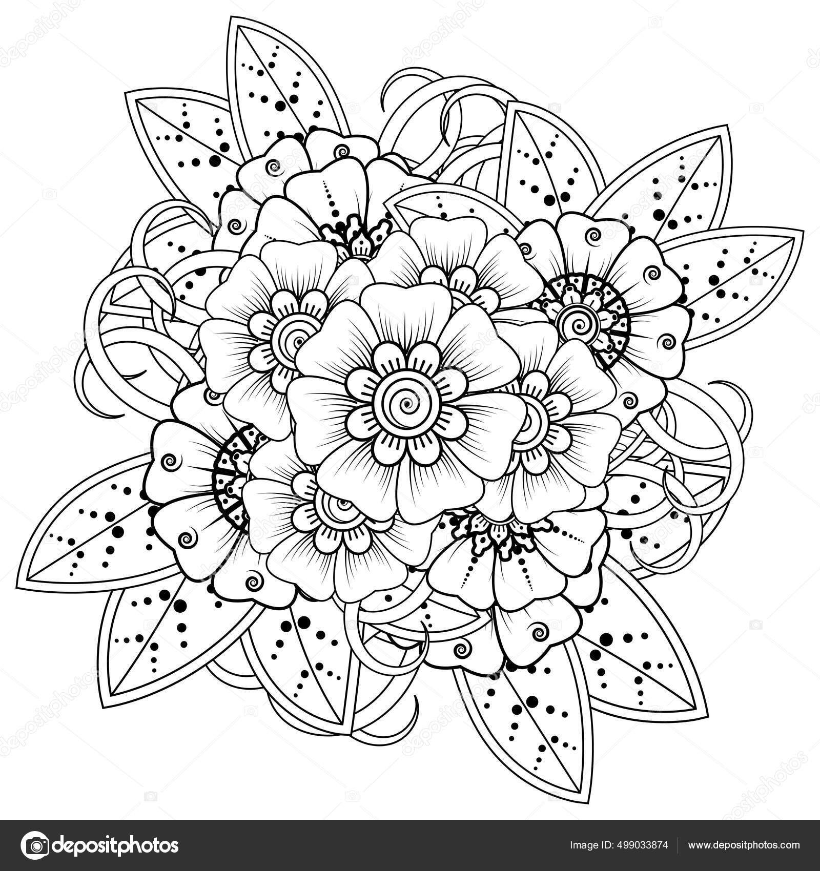 Mehndi Ornamento Decorativo Flores Estilo Étnico Oriental Adorno Garabato Dibujo vector, gráfico vectorial © Rezi_Fazriyanto imagen #499033874 Mehndi Ornamento Decorativo Flores Estilo Étnico Oriental Adorno Garabato Dibujo vector, gráfico vectorial © Rezi_Fazriyanto imagen #499033874